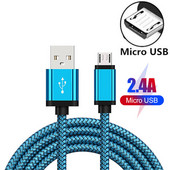 Cablu de telefon Micro USB de 1/2/3 metri Cablu de încărcare Android Cablu cablu de încărcare Micro USB Kabel pentru Xiaomi Redmi 5 Plus 8 7 6 6A S2