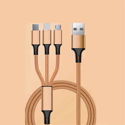 Cablu de încărcare rapidă 3 în 1 pentru iPhone Huawei Cablu de încărcare micro USB tip C Port USB multiplu Cablu de încărcare USB multiplu