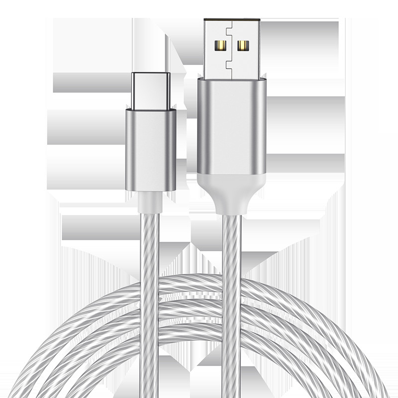 LED-valgusti laadija USB-kaabel Xiaomi Redmi Note10 jaoks Huawei P40 Pro OPPO VIVO Type C kaabel 3A kiirlaadimisjuhe USB C-kaabel