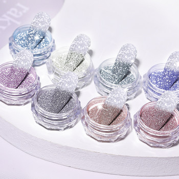 Reflective Purple Nail Powder Thermal Temperature Changing Glitter Powder Shinning Chrome Pigment Dust Διακόσμηση Μανικιούρ