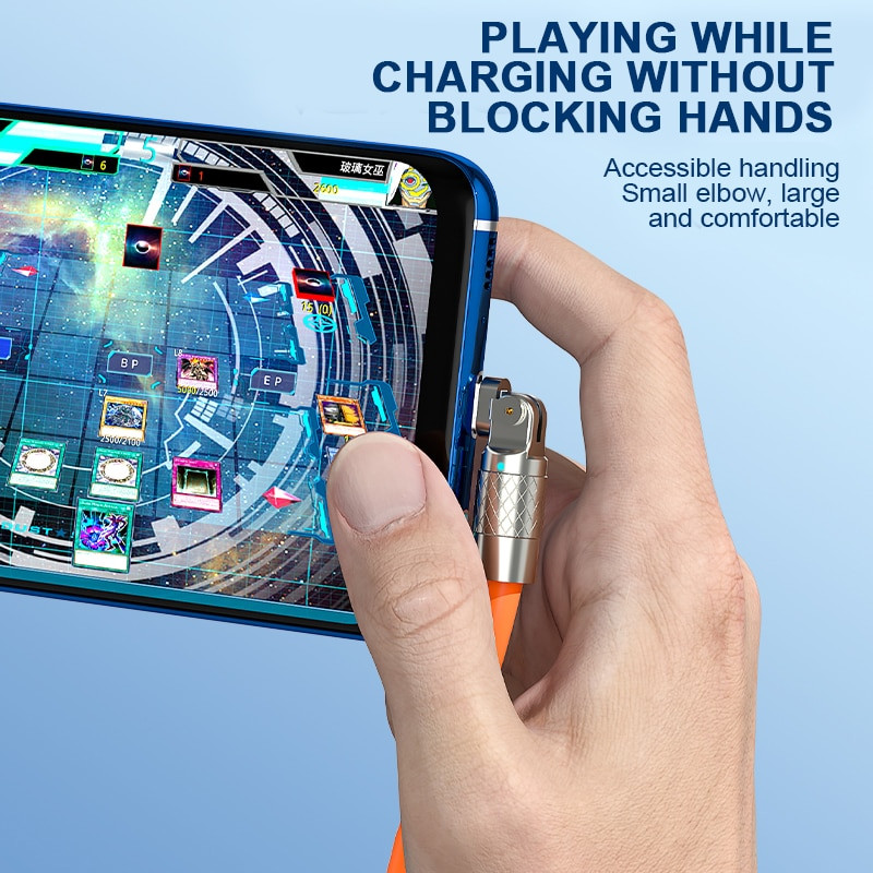 120w 6A Elbow Type-c USB C 180 stupnjeva rotirajući tekući silikonski gumeni mobilni telefon s brzim punjačem USB kabel za telefon igranje igre