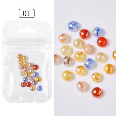 50 tk/kott Glitter kuldne hõbedane vibusõlme 3D küünekunstiga pimedas helendav ornament must valge südamega kivist küünte aksessuaarid