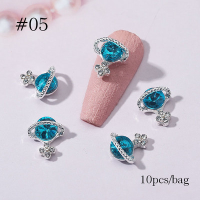 10 bucăți 3D Nail Charm Pink Nud Ribbon Rășină Bowknot Fluture Strass Nail Art Decorare Accesorii Accesorii pentru DIY Manicur