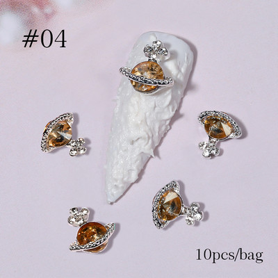 10 bucăți 3D Nail Charm Pink Nud Ribbon Rășină Bowknot Fluture Strass Nail Art Decorare Accesorii Accesorii pentru DIY Manicur