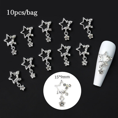 10 bucăți 3D Nail Charm Pink Nud Ribbon Rășină Bowknot Fluture Strass Nail Art Decorare Accesorii Accesorii pentru DIY Manicur