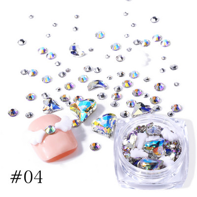 Strasuri pentru unghii 3D cu stea cu inimă roz Piese pentru unghii Piese pentru unghii Aripi acrilice Accesorii pentru decorarea unghiilor 3D Manichiură