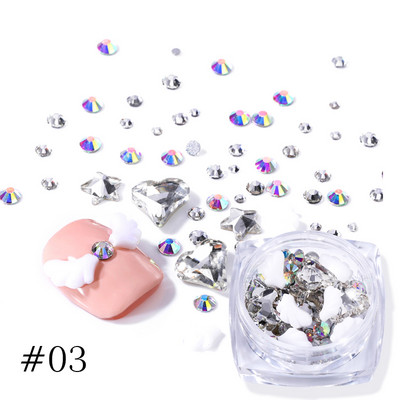 Strasuri pentru unghii 3D cu stea cu inimă roz Piese pentru unghii Piese pentru unghii Aripi acrilice Accesorii pentru decorarea unghiilor 3D Manichiură