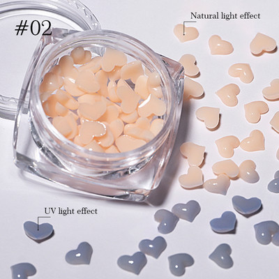 Culori bomboane Dimensiuni mixte Inimă de dragoste Mărgele de cristal rotunde AB 3D Nail Art Strasuri DIY Flatback Pietre acrilice Decorații