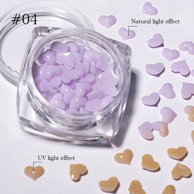 Culori bomboane Dimensiuni mixte Inimă de dragoste Mărgele de cristal rotunde AB 3D Nail Art Strasuri DIY Flatback Pietre acrilice Decorații