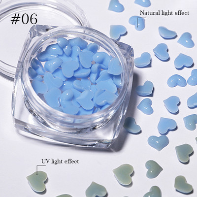 Culori bomboane Dimensiuni mixte Inimă de dragoste Mărgele de cristal rotunde AB 3D Nail Art Strasuri DIY Flatback Pietre acrilice Decorații