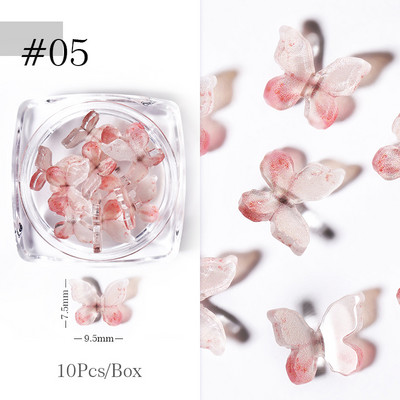 Culori bomboane Dimensiuni mixte Inimă de dragoste Mărgele de cristal rotunde AB 3D Nail Art Strasuri DIY Flatback Pietre acrilice Decorații