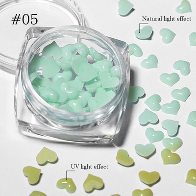 Culori bomboane Dimensiuni mixte Inimă de dragoste Mărgele de cristal rotunde AB 3D Nail Art Strasuri DIY Flatback Pietre acrilice Decorații