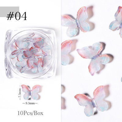 Culori bomboane Dimensiuni mixte Inimă de dragoste Mărgele de cristal rotunde AB 3D Nail Art Strasuri DIY Flatback Pietre acrilice Decorații