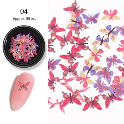 1 Κουτί Στρογγυλή Καρδιά Νιφάδα Νυχιών Glitter Πεταλούδα Αστέρι Σελήνη Καθρέφτης Παγιέτες Πέρλα Διακοσμητικό Εξαιρετικά Λεπτή Φέτα