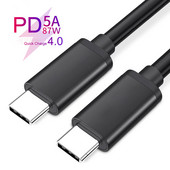 Cablu de telefon USB C QC4.0 Cablu de sincronizare a datelor pentru linia smartphone tip C pentru telefon mobil pentru Xiaomi Samsung Huawei Oneplus Cablu tip C la C