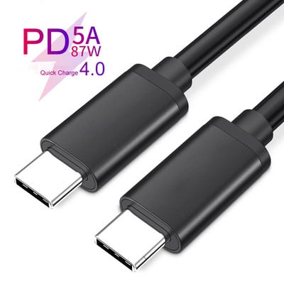 USB C Phone Cable QC4.0 Mobile Phone Type-C Smartphone Line Data Sync Cable For Xiaomi Samsung Huawei Oneplus Type C To C Cable