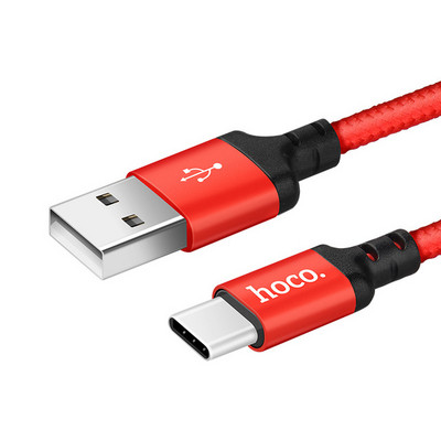 Hoco 1m 2m USB Type C kaabel Samsung S10 S9 kiirlaadimiskaabel USB C kiirlaadimine Huawei P30 Xiaomi USB-C laadija juhtme jaoks