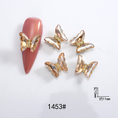 5 buc. Articole pentru unghii din aliaj 3D, modele lungi și goale, picături de apă, pentru unghii, cu strasuri, pentru inimă, accesorii pentru unghii, pentru bijuterii, pietre prețioase