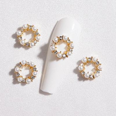 5 buc. Articole pentru unghii din aliaj 3D, modele lungi și goale, picături de apă, pentru unghii, cu strasuri, pentru inimă, accesorii pentru unghii, pentru bijuterii, pietre prețioase