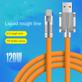 120 W ülikiire laadimiskaabel USB-tüüpi C vedel silikoonkaabel kiirlaadimise USB-kaabel Xiaomi Huawei Samsungi USB C-kaabli jaoks