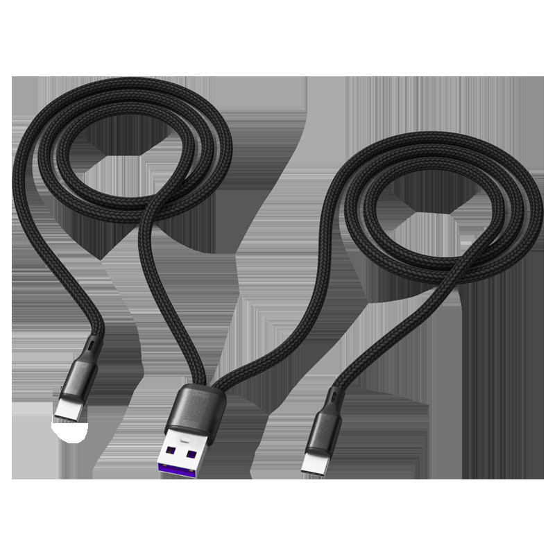 Starplat 2u1 USB tip C kabel 5A brzo punjenje za Huawei Mate 40 P50 Pro Quick Charge 2u1 USB kabel za iPhone 13 12 11 Pro