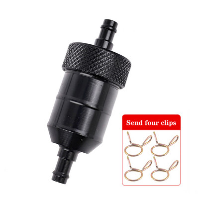 6 boja, 8 mm filtar goriva za motocikle, linijski benzinski dizel za motocikle, skutere, kromirane aluminijske filtre za gorivo