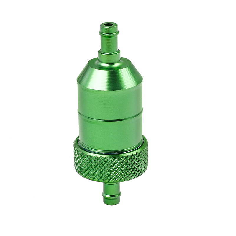 6 boja, 8 mm filtar goriva za motocikle, linijski benzinski dizel za motocikle, skutere, kromirane aluminijske filtre za gorivo