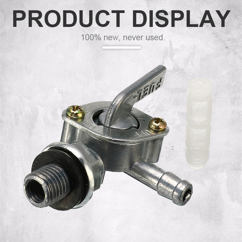 Prekidač ventila za uključivanje/isključivanje goriva za benzinski generator Zamjena spremnika goriva 2-3-5KW M10x1.25 It 1/4" slavina za crijevo