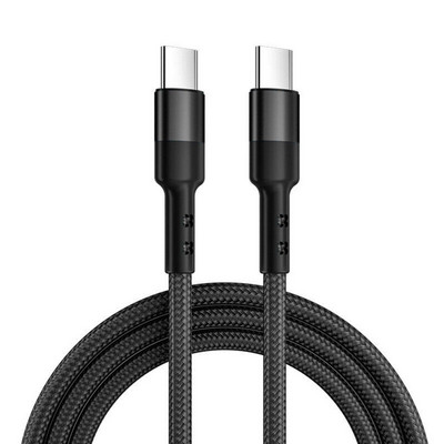 USB C to USB C punutud kiirlaadija 100 W 5A PD punutud USB C kaabel kiirlaadimiskaabel 100 W kahe tüüpi C kaabel iphone iPadile