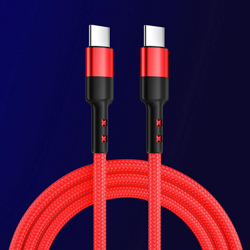 USB C u USB C pleteni brzi punjač 100 W 5 A PD pleteni USB C kabel Kabel za brzo punjenje 100 W Dual Type C kabel za iphone iPad