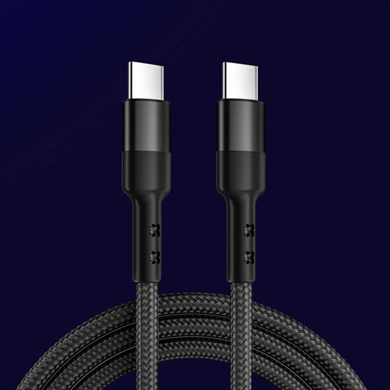 USB C u USB C pleteni brzi punjač 100 W 5 A PD pleteni USB C kabel Kabel za brzo punjenje 100 W Dual Type C kabel za iphone iPad