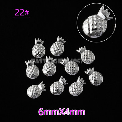 500 vnt. 3D sidabro aukso vandenyno jūros gyvybės kriauklės Jūros žvaigždės sraigės hipokampo plunksnos metalinės smeigės nagų dailės kniedės manikiūro dekoras