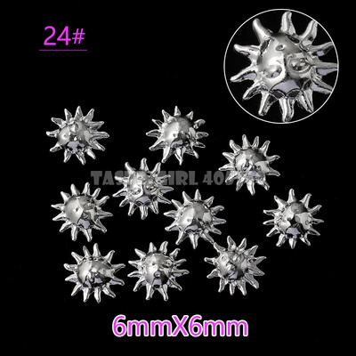 500 vnt. 3D sidabro aukso vandenyno jūros gyvybės kriauklės Jūros žvaigždės sraigės hipokampo plunksnos metalinės smeigės nagų dailės kniedės manikiūro dekoras