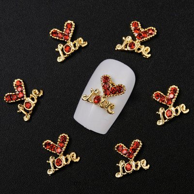 10/20 tk 3D kirsipuu küünekunsti amuletid 1,8*1,7cm punane/roosa/selge kirsikristall, 3D maguskirsi maniküür kividega kaunistus JE-10