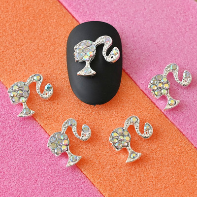 10/20 tk 3D kirsipuu küünekunsti amuletid 1,8*1,7cm punane/roosa/selge kirsikristall, 3D maguskirsi maniküür kividega kaunistus JE-10