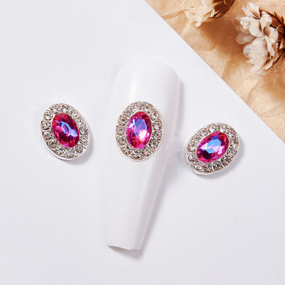 10/20 tk 3D kirsipuu küünekunsti amuletid 1,8*1,7cm punane/roosa/selge kirsikristall, 3D maguskirsi maniküür kividega kaunistus JE-10