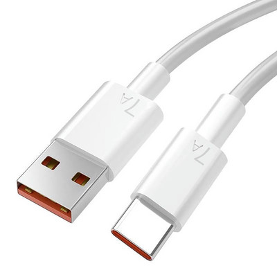 USB Type C 7A 100W Супербърз кабел за зареждане за Samsung Xiaomi Huawei Mate 40 Зарядно устройство за мобилен телефон Кабели Кабел за данни Кабелна линия