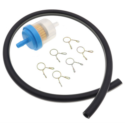 Dujų kuro filtras + 45 cm guminės alyvos žarnos vamzdelis + 6 gnybtai generatoriaus dujų variklio bakams