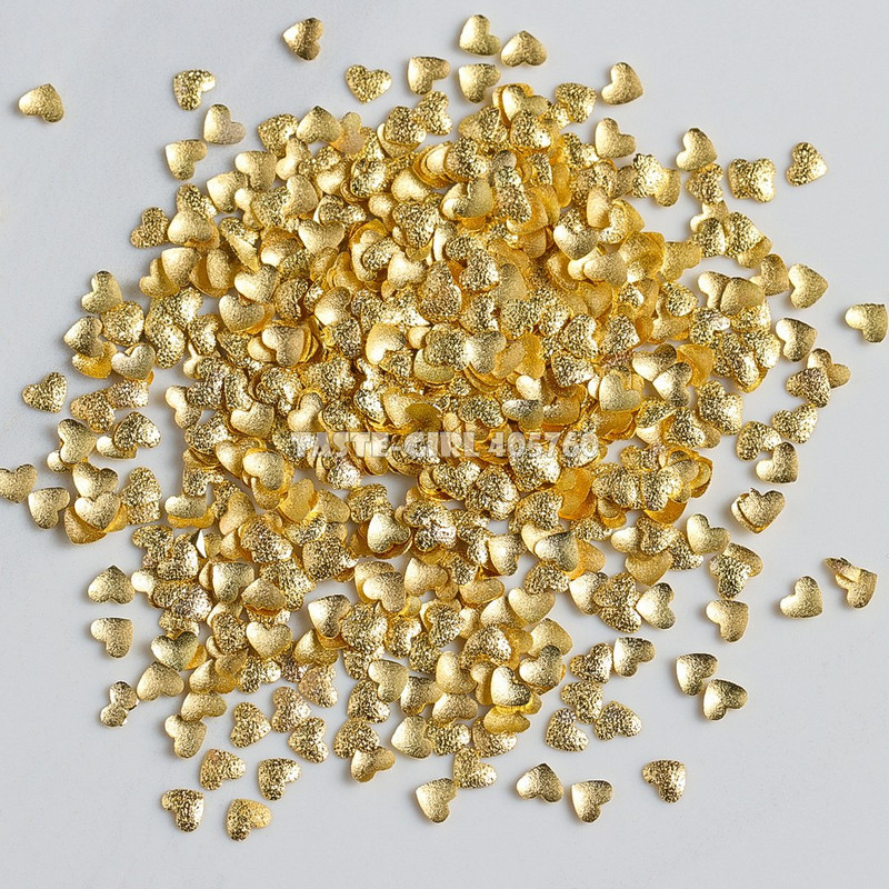 400 buc./pachet Argintiu matuit Aur 3D dreptunghi triangul pătrat stea inimă oval picătură crampoane de metal nail art pietre prețioase nituri decorațiuni