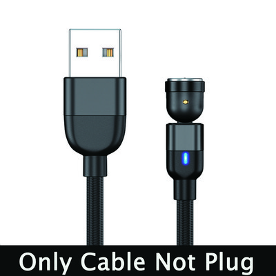 SZYUPXIN magnetinis USB kabelis 3 viename mikro USB įkroviklis 3 m LED magnetinis laido C tipo laidas skirtas iphone11 XS Xiaomi Samsung telefono laidas