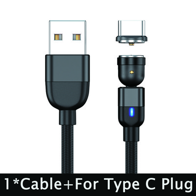 SZYUPXIN magnetinis USB kabelis 3 viename mikro USB įkroviklis 3 m LED magnetinis laido C tipo laidas skirtas iphone11 XS Xiaomi Samsung telefono laidas
