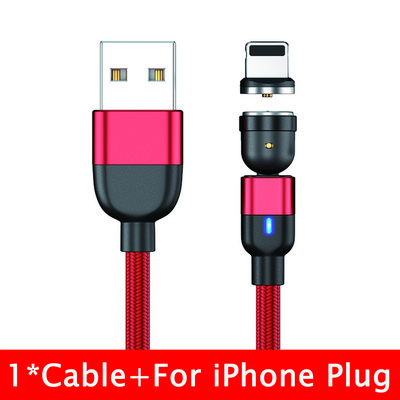SZYUPXIN magnetinis USB kabelis 3 viename mikro USB įkroviklis 3 m LED magnetinis laido C tipo laidas skirtas iphone11 XS Xiaomi Samsung telefono laidas