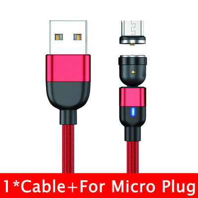 SZYUPXIN magnetinis USB kabelis 3 viename mikro USB įkroviklis 3 m LED magnetinis laido C tipo laidas skirtas iphone11 XS Xiaomi Samsung telefono laidas