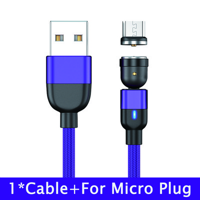 SZYUPXIN magnetinis USB kabelis 3 viename mikro USB įkroviklis 3 m LED magnetinis laido C tipo laidas skirtas iphone11 XS Xiaomi Samsung telefono laidas