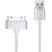 USB-kaabel iPhone 30 Pin nailonpunutis kiirlaadija andmekaabel Apple iPhone 4 4s 3G 3GS 2G iPad 1/2/3 iPod Touch iPod Nano jaoks