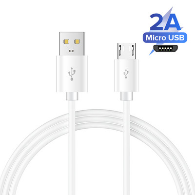 0.25/1/1.5/2/3M mikro USB laidas greito įkrovimo duomenų laido įkroviklio adapteris, skirtas Samsung Xiaomi Huawei Android telefono mikroUSB laidams
