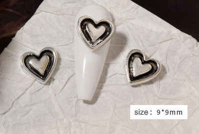 10 vnt 3D Nauji Punk Bunny Nail Charms 3D Bling Bling Glitter Design Heart Bunny Lydinio nagų dekoravimo DIY Kawaii manikiūro priedai