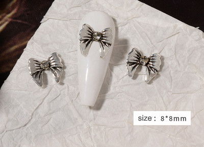 10 vnt 3D Nauji Punk Bunny Nail Charms 3D Bling Bling Glitter Design Heart Bunny Lydinio nagų dekoravimo DIY Kawaii manikiūro priedai