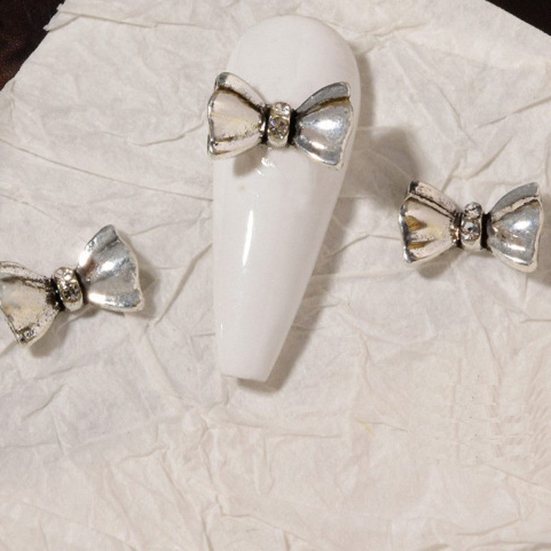 10 vnt 3D Nauji Punk Bunny Nail Charms 3D Bling Bling Glitter Design Heart Bunny Lydinio nagų dekoravimo DIY Kawaii manikiūro priedai