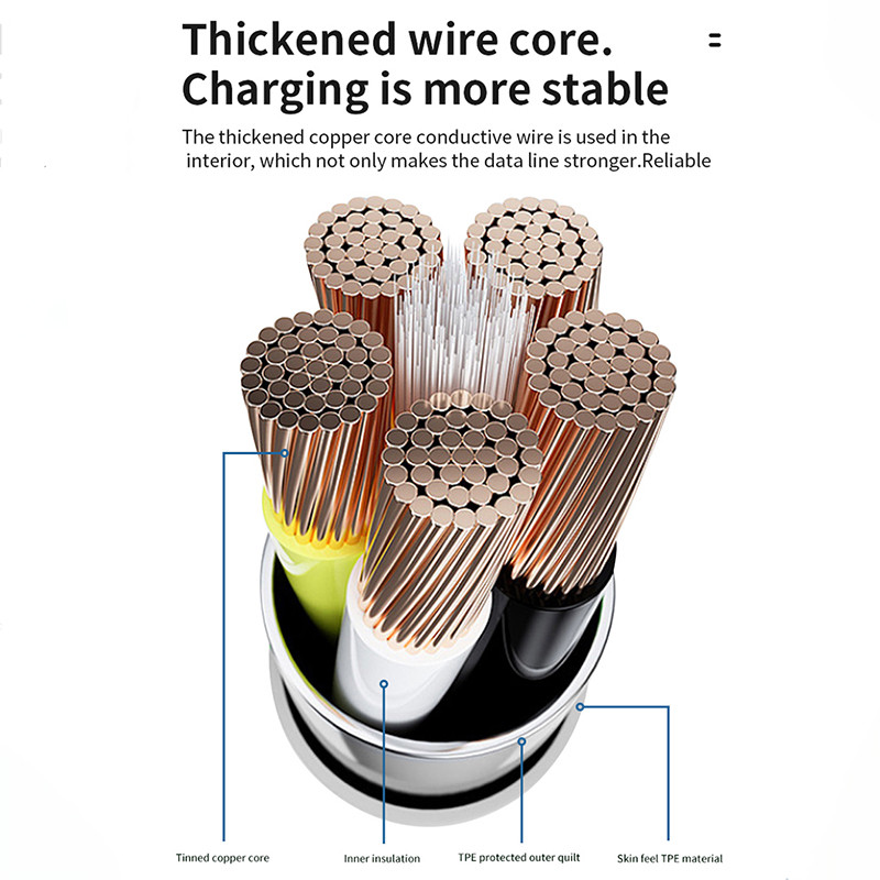 Magic Rope magnetkaabel isekeerduv kaabel iPhone`i jaoks Micro USB Type C magnetiga kiirlaadimine andmejuhtme juhe Automaatsalvestuskaablid